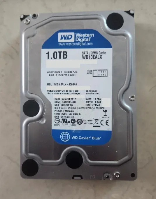 수원 영통 Windows 오설치 데이터 복구 대상 WD10EALX 1TB 하드디스크